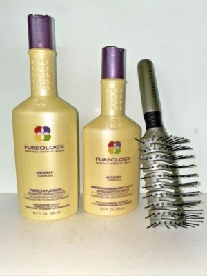 Pureology Antifade Complex Perfect 4 Platinum Shampoo and Conditioner Set  Brush - Image 1 of 3