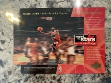 MICHAEL JORDAN 1996 UPPER DECK MEET THE STARS MAGIC MEMORIES NNO JUMBO CARD