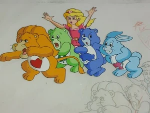 Care Bears animation cel production used cel rare good luck bear - Picture 1 of 4