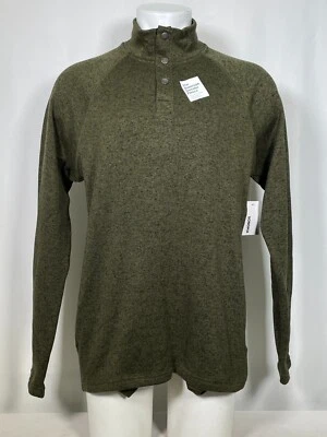 Suéter Sonoma Snap Cuello Simulado Verde Súper Suave Polar Top Para Hombres GRANDE ALTO NUEVO CON ETIQUETAS Foto 1 de 4