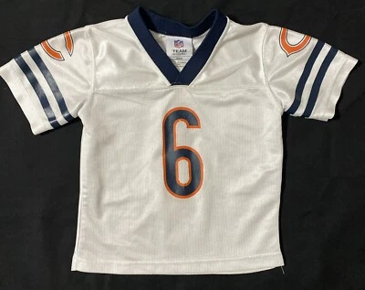 Camiseta de fútbol americano Jay Cutler #6 de los Chicago Cubs de la NFL para niños pequeños, 2T, blanca Foto 1 de 3