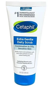 Cetaphil Extra Gentle Daily Scrub (Combination to Oily, Sensitive Skin) 6oz. NEW - Picture 1 of 1