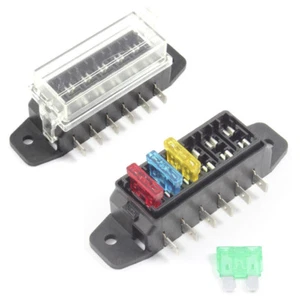Fuse Box 6 Way for Standard Blade Fuses ATO Holder / Block 12v or 24v Car / HGV - Picture 1 of 1