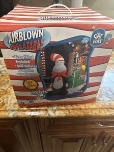 Gemmy Airblown Inflatable Cat In The Hat 8-Feet Christmas  New Not Fully Inflate - Picture 1 of 8