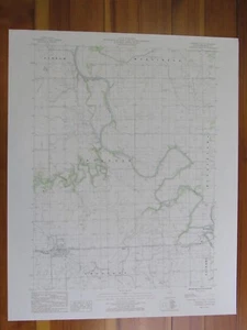 Crescent City Illinois 1986 Original Vintage USGS Topo Map - Picture 1 of 1