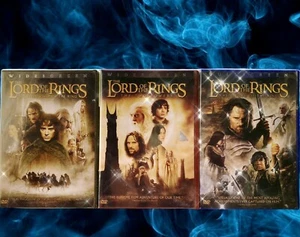 THE LORD OF THE RINGS Complete 3-Disc Trilogy DVD Collection + Bonus Discs | EUC - Picture 1 of 3