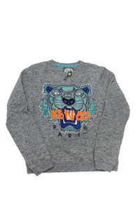 Kenzo Paris Womens Cotton Crew Neck Pullover Sweatshirt Top Gray Size S - Picture 1 of 5