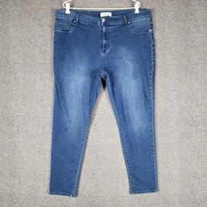 Virtuelle Jeans Womens Size 20 Blue Girlfriend Denim Stretch Taking Shape - Bild 1 von 14