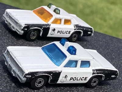 Vintage Matchbox Superfast No. 10 Plymouth Gran Fury Police Cars 1/64 Diecast - Image 1 of 4