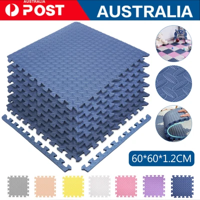 6PCS EVA Foam Mat Floor Mats Interlocking Heavy Duty Puzzle Baby Kids Playmat - image 1 of 4