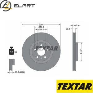 2x BRAKE DISC 92083203 FOR ALFA ROMEO SPIDERGTV 937A1.000 AR32301/16201 2.0L - Picture 1 of 6