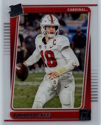 2023 Panini Chronicles Clearly Draft #48 Tanner McKee Rookie Clearly Acetate RR - Image 1 of 2