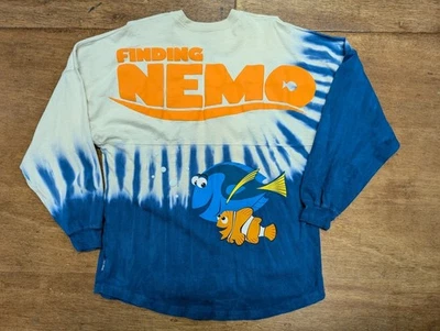 Camiseta Disney Parks Finding Nemo Blue Tie Dye Spirit Adulto M - Imagem 1 de 4