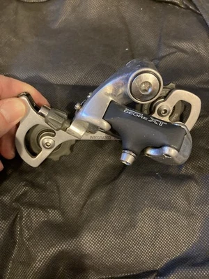 Vintage Shimano Deore XT RD-M737 Long Cage Rear Derailleur 7/8 Speed - Image 1 of 4