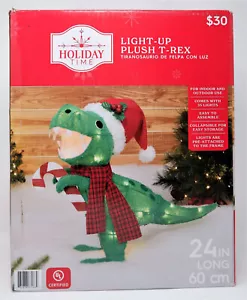 HOLIDAY TIME 67-266 FELPA ILUMINADA T-REX CON 35 LUCES 1,5' X 2' INTERIOR/EXTERIOR - ¡NUEVO! - Imagen 1 de 1