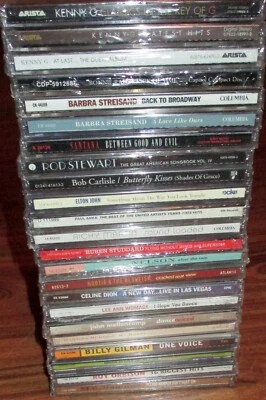 23  NEW CD Lot kenny g santana bonnie raitt mc hammer paul anka roy orbison - Image 1 of 3