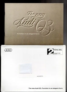 Audi Q3 2012 UK Market Launch Mailer Sales Brochure - Picture 1 of 2