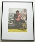 John Lee Hooker Mr. Lucky 1991 ad poster framed 42x52cm FREE SHIPPING