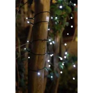 300 White Solar String Light Solar Powered Indoor/Outdoor 8 functions Light New - Picture 1 of 3