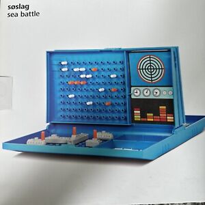 Soslag Sea Battle Ships Style Game Boxed Compact Ideal Travel 2 Player
