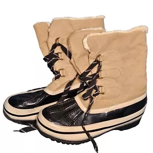 Airwalk Thermolite Schneestiefel Winter braun hellbraun Schnürung isoliert Größe 10 Damen - Bild 1 von 5