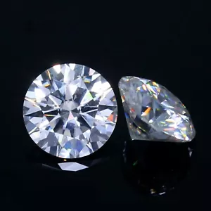 4.00 mm Simulated Round Pair Brilliant Cut White Diamond Amazing - Picture 1 of 8