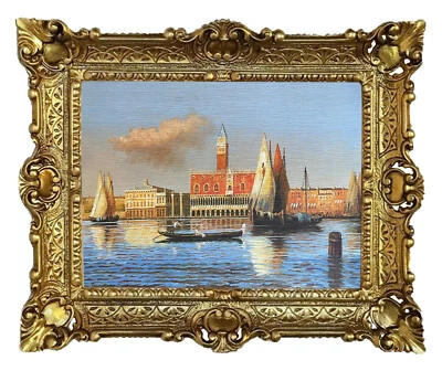 Beautiful Painting 56x46cm By. V.Morselli Venice st Mark's Square Antique Look - Image 1 of 3