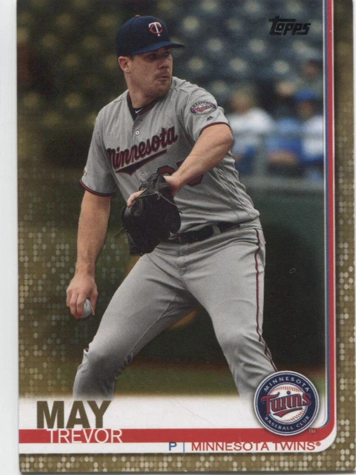 TREVOR MAY 2019 Topps Update GOLD Parallel #to/2019 - MINNESOTA TWINS - #US196 - Image 1 of 1