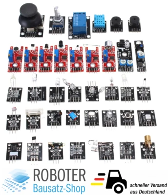 Starter Kit 37 Sensoren im Kunststoffkasten Arduino Raspberry Pi Microcontroller - Bild 1 von 4