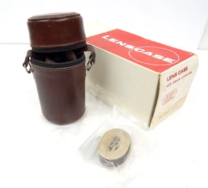 Estuche para lentes 2A E. Leitz con caja original y correa stock antiguo cuero de vaca grano superior - Imagen 1 de 5