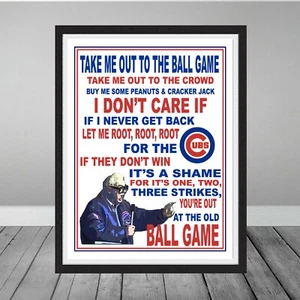 Chicago Cubs Harry Caray 7th Inning Stretch Take Me Out Ball Game Wrigley Gift - Picture 1 of 2