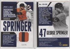 2017 Panini Chronicles Swatches Red /25 George Springer #CS-GE