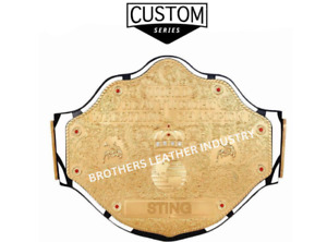Custom Tribute Sting Big Gold World Heavyweight Wrestling Championship Belt