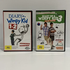 Diary of a Wimpy Kid Set of DVDs 1-3 Roderick Rules Dog Days Region 4 PG VGC - Bild 1 von 5