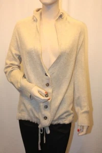 NUEVA CHAQUETA DE PUNTO BCBG HEATHER BEIGE TALLA M - Imagen 1 de 6