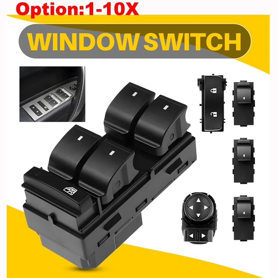 Interruptor de ventana + bloqueo de puerta + control de espejo para Chevrolet Silverado 1500 2007-2013 Foto 1 de 4