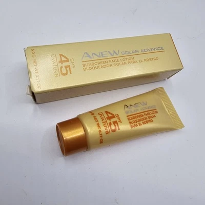 Loción corporal protectora solar Avon Anew Solar Advance FPS 45,17 oz LOTE DE 2 Foto 1 de 4