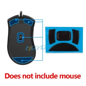 2 zestawy zaokrąglonych zakrzywionych stóp myszy łyżwy do Razer Deathadder Essential mouse - Zdjęcie 1 z 24