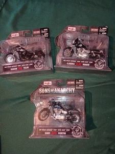2013 Maisto Sons of Anarchy Opie, Clay, Jax Maßstab 1:18 Set 3 Harley Motorräder - Bild 1 von 11