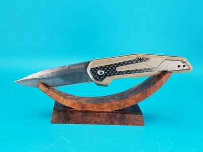 Kershaw Fraxion Knife Model 1160TANBW Anso Design Tactical Flipper Liner Lock - Image 1 of 4