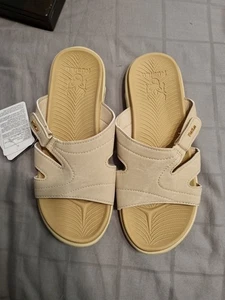 KUAILU Women's Orthotic Lightweight Athletic Slides Size UK 7 E 40 Ivory Slip on - Picture 1 of 6