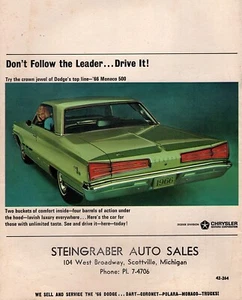 1966 Dodge Monaco 500 Original Rare Color Ad - Picture 1 of 1