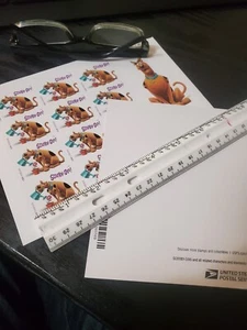 USPS Postage Stamps Sheet OF 12 First Class Letter  Scooby Doo - Picture 1 of 1