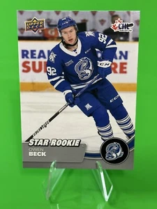 ❄️❄️2021-22 CHL Hockey Star Rookie #390 Owen Beck, Mississauga Steelheads!!!❄️❄️ - Picture 1 of 3