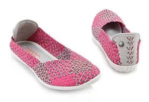 BERNIE MEV CATWALK WOVEN BALLET FLATS SLIP ON - Picture 1 of 2