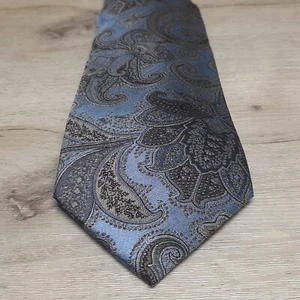 T Harris London Krawatte Blumen blau Paisley Krawatte Herren gebraucht  - Bild 1 von 12