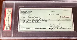 BOB COUSY Boston Celtics NBA FINALS basketball PSA auto autograph signed check ! - Picture 1 of 12