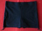Chaps Womens Size S Navy Stretch Jersey Mini Scort Skirt Ruched Sides New