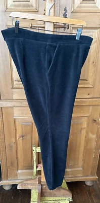 Land's End Women's Stretch Corduroy Black Leggings XL (18-20) Pockets - Image 1 of 4