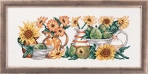 Yellow Flowers - Permin of Copenhagen Cross Stitch New Chart - Picture 1 of 1